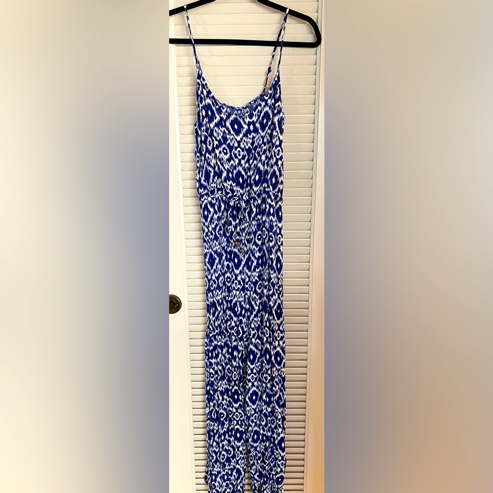Ikat Vibrant Blue Jumpsuit